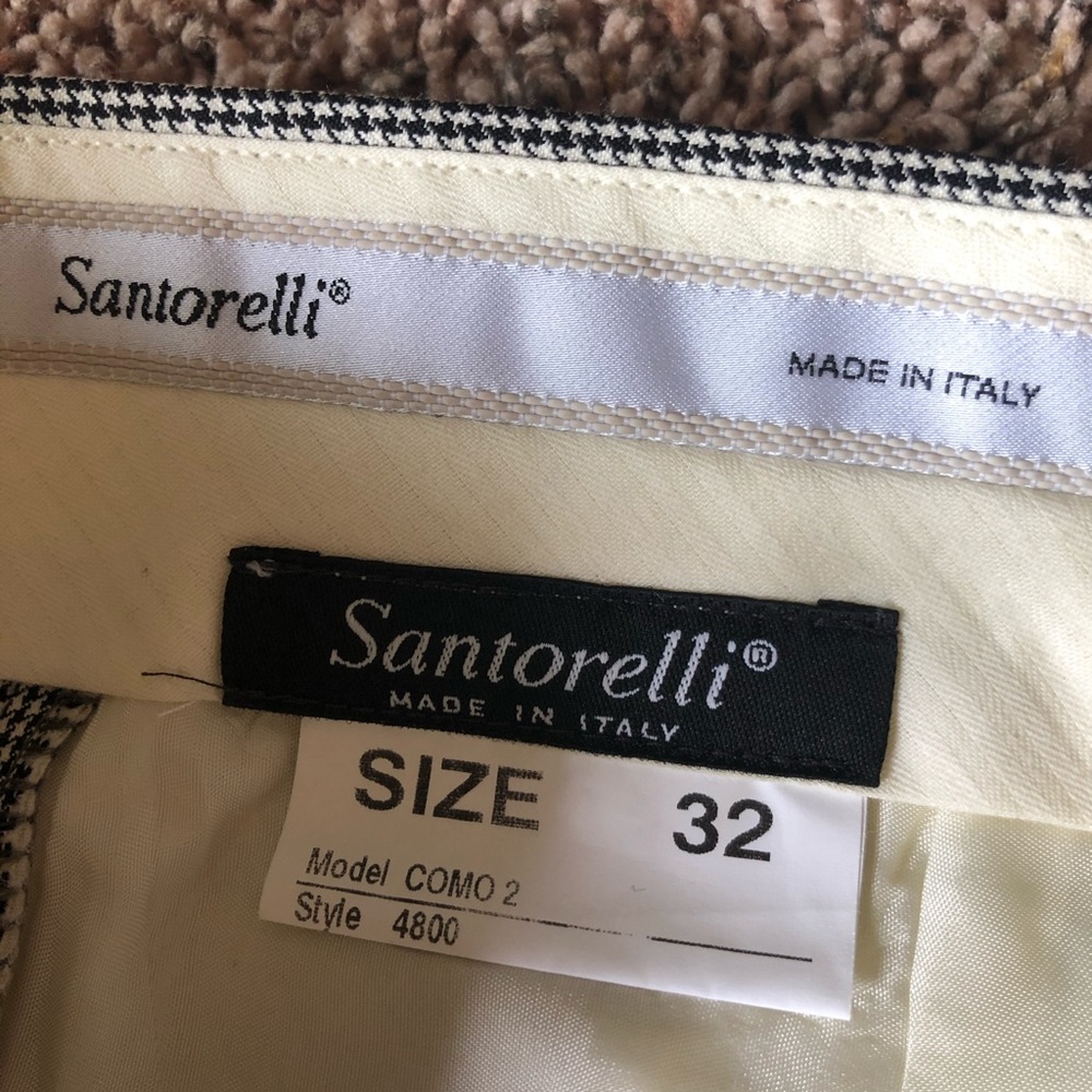 Santorelli Men’s Luxury Wool Dress Pants - Picture 6 of 6